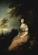 Thomas Gainsborough Mrs. Richard B. Sheridan USA oil painting artist